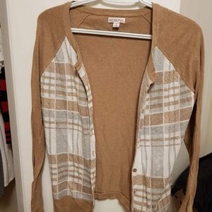 Merona plaid cardigan size S